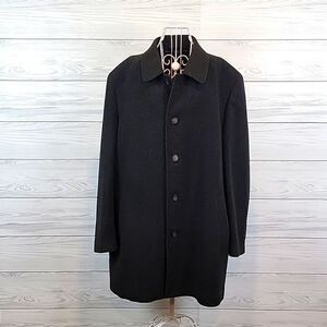 Chaps wool blend Men's car coat in slate grey Size 48R